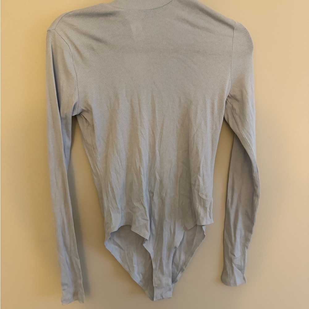 Light Blue Long Sleeve Bodysuit